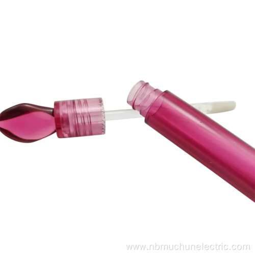 Red Crystal Lip Gloss Tube Plastic